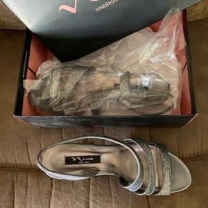 Nina Pewter Sandals